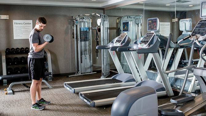 hotel gym for corporate travellers