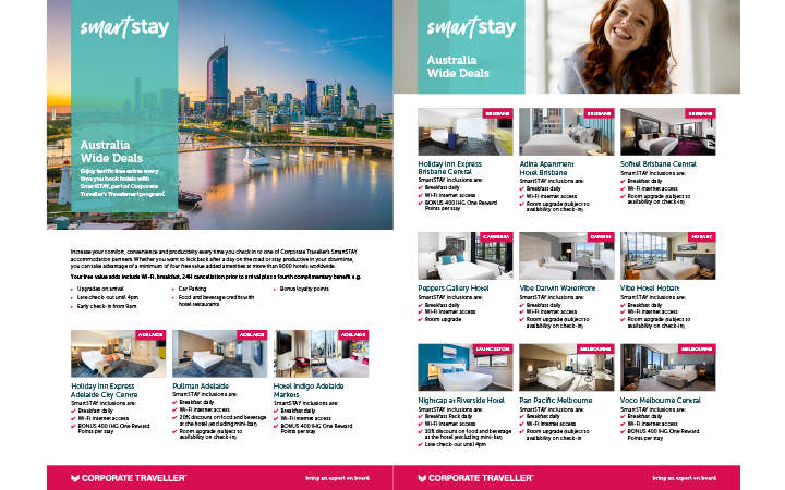 smart stay australian corporate hotel deals