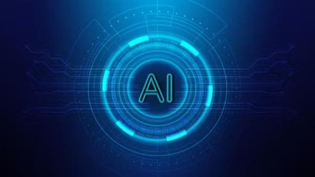 Graphic with the word AI in the centre representing the future of AI. 
