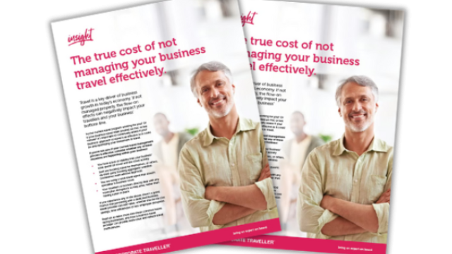 Business travel manager ebook cover. 