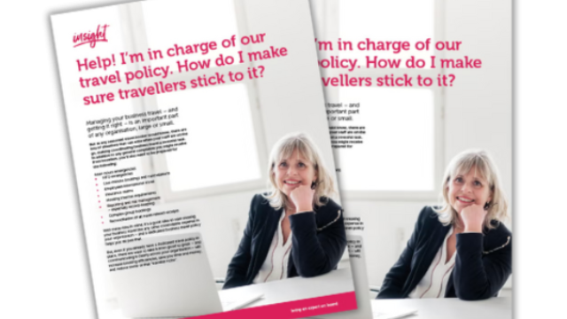 Corporate Traveller travel policy ebook cover. 