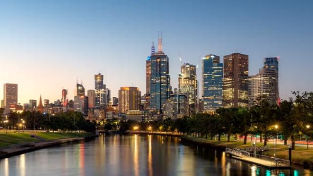 The city of Melbourne which is one of the top summer holiday hotspots in Australia. 