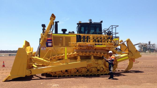 Large earth moving truck