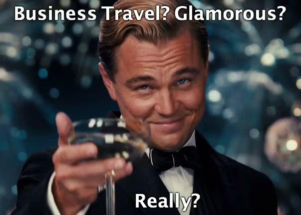 Great Gatsby meme representing travel humour.