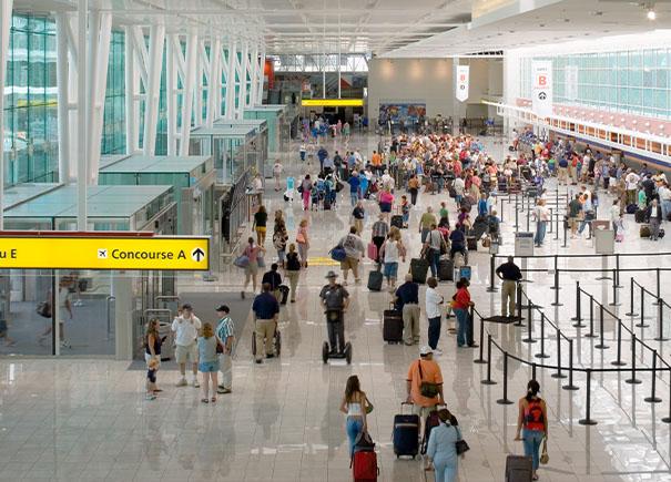 busy airport