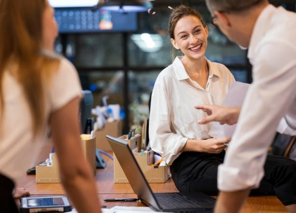woman in meeting