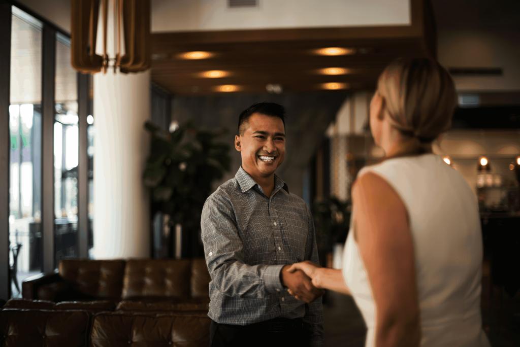 Travel Consultant Handshake