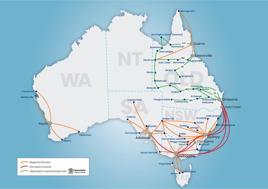 Rex flight network