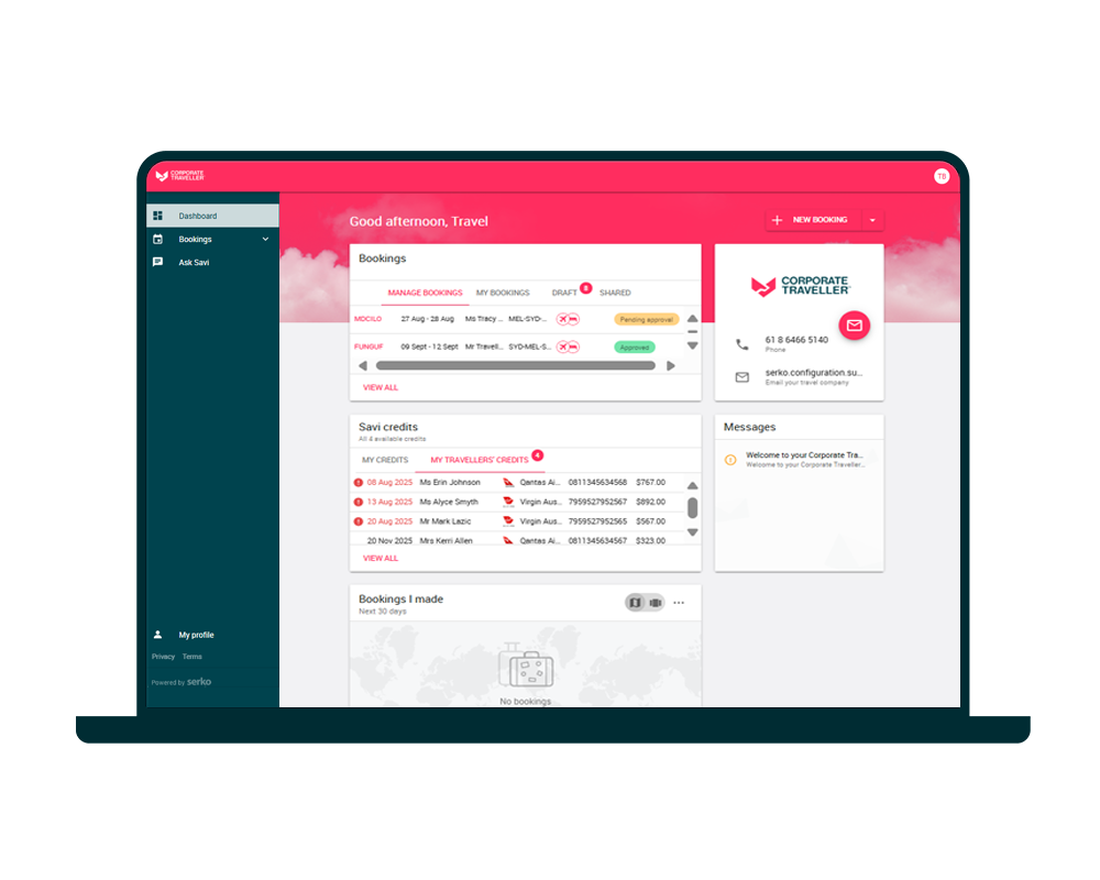 Savi corporate travel technology