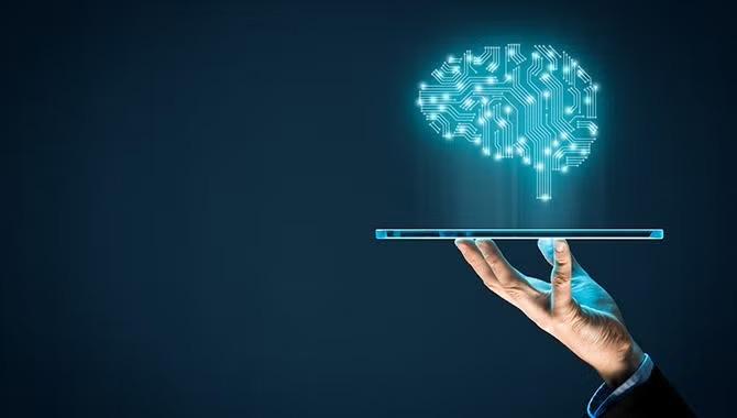Graphics of brain illustrating how Artificial intelligence is rapidly taking hold in the travel industry. 