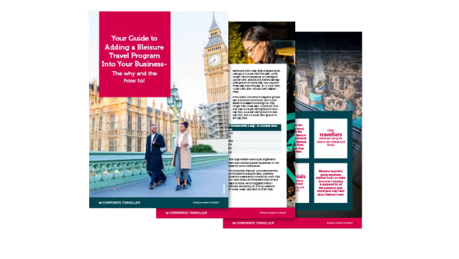 download Your Guide to Adding a Bleisure Travel Program Into Your Business