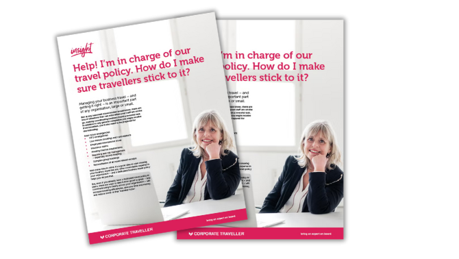 Corporate Traveller travel policy ebook cover.