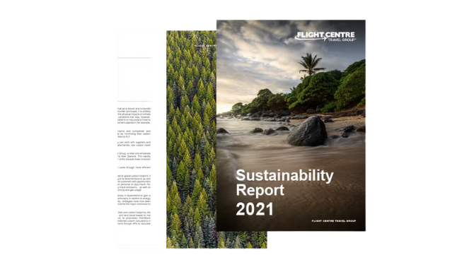Cover of the 2021 Sustainability Report.