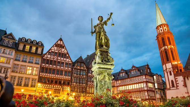 Aerial view of Germany, showcasing its landscapes and cities as part of a destination travel guide.
