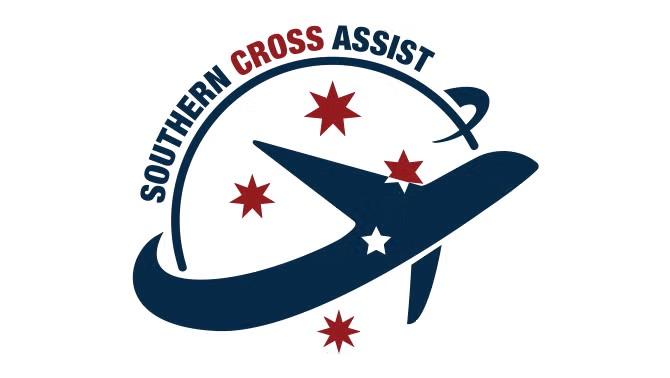 Southern Cross Assist logo representing Southern Cross Assist which supports medical repatriations for several large international insurance companies.