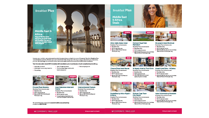 breakfast plus middle east africa hotel deals