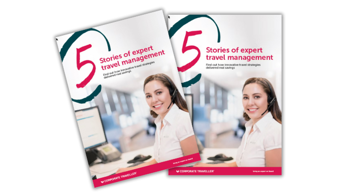 Travel management stories ebook cover. 