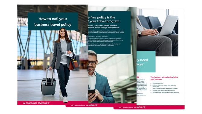 Travel policy guide cover