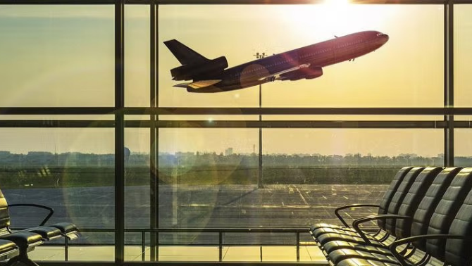 Plane taking off from an airport representing that at the core of every great travel program is a well-designed and effective air program.