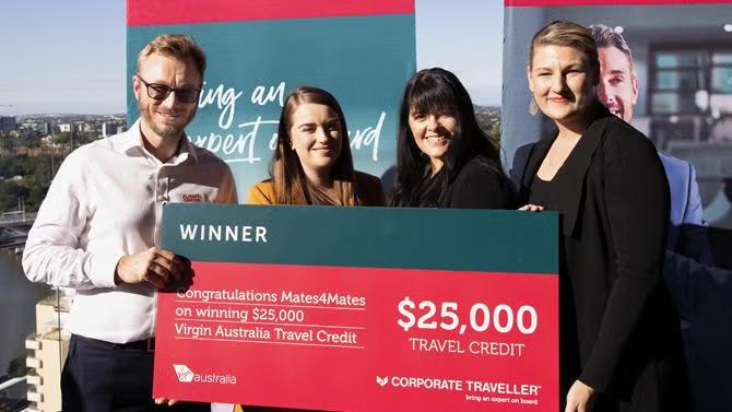 Mates4Mates’ team representing how Injured veterans are to benefit from Mates4Mates’ $25k win.