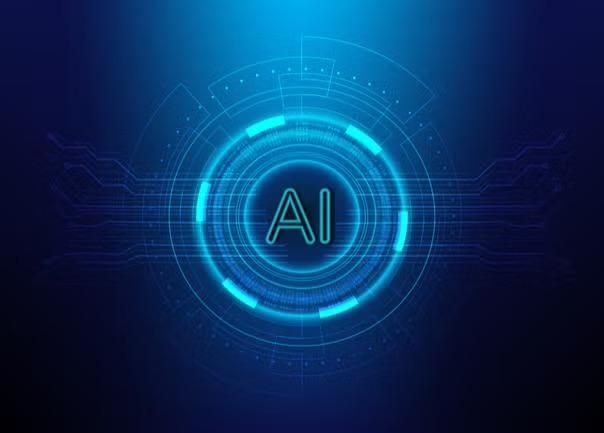 Graphic with the word AI in the centre representing the future of AI.
