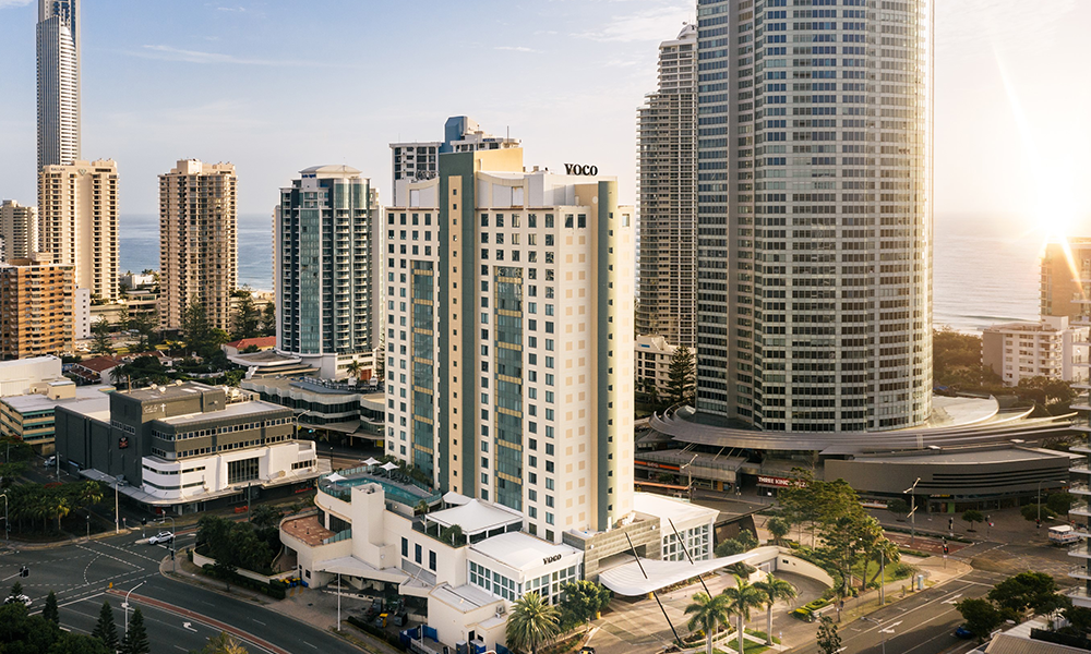 voco Gold Coast representing IHG Hotels Australia’s newest upgrades for business travel, featuring smarter design, better benefits, and more rewarding stays.