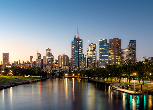 melbourne city skyline