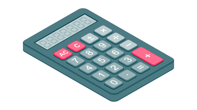 Business travel savings calculator illustration