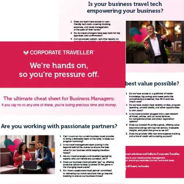 Cover of the Ultimate Cheatsheet for getting the best value from your business travel program